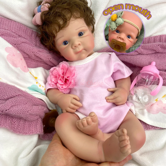 Solid Silicone Reborn Baby Dolls Short Hair Toddlers Doll 20 Inch Newborns Children's Birthday Gift Wholesale Price