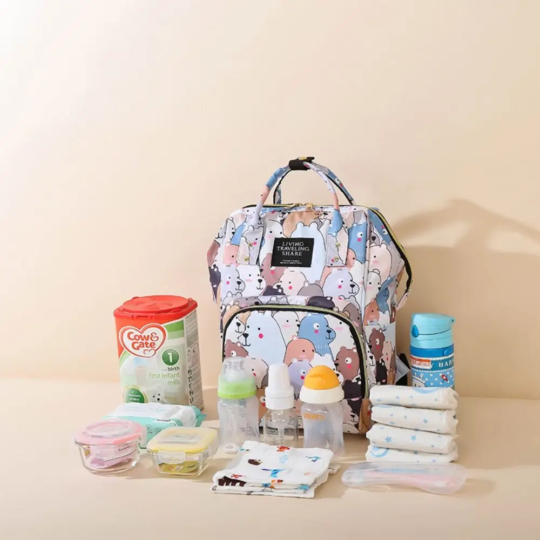 Mom Baby Bag Large Capacity Storage Bag Baby Care Nappy Changing Pockets Nappy Bags Travel Backpack Mummy Bag Diaper Bag