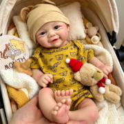 Lifelike Details 17Inch Silicone Reborn Baby Anatomically Correct Flexible Limbs Waterproof Rebirth Doll for Artist Collector